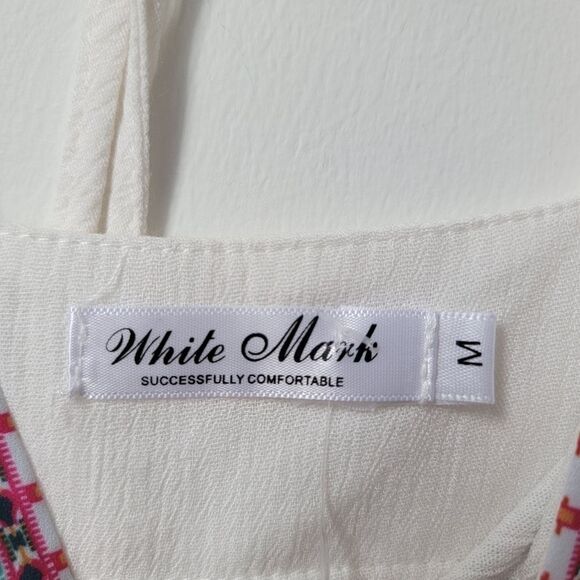 WHITE MARK Gabrielle Embroidered Dress Size Medium - Picture 5 of 10